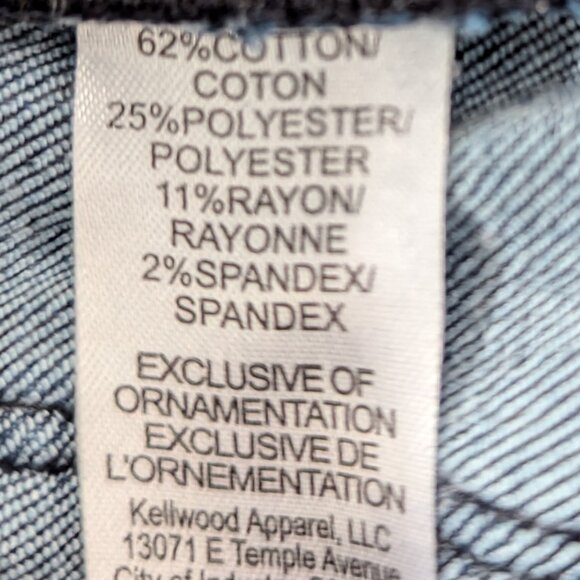 Democracy button-up, ab-control distressed jeans (Size 10) - Picture 4 of 5